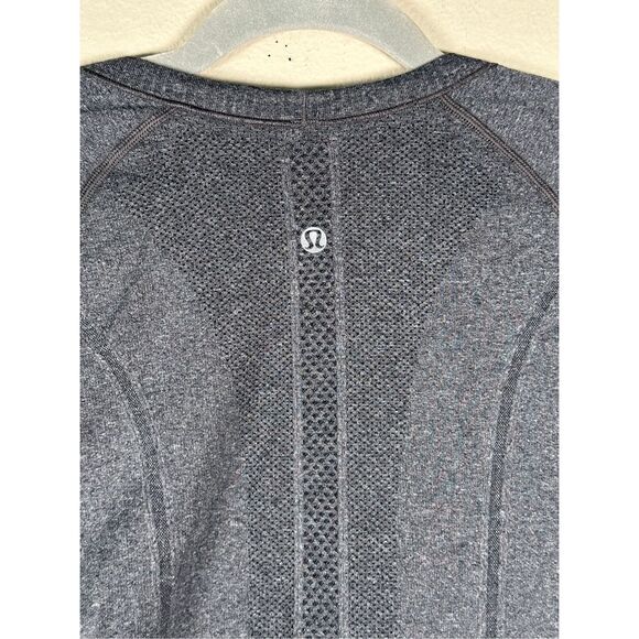 Lululemon Swiftly Short Sleeve Gray - Long Sleeve- Sz 8 - Picture 3 of 5